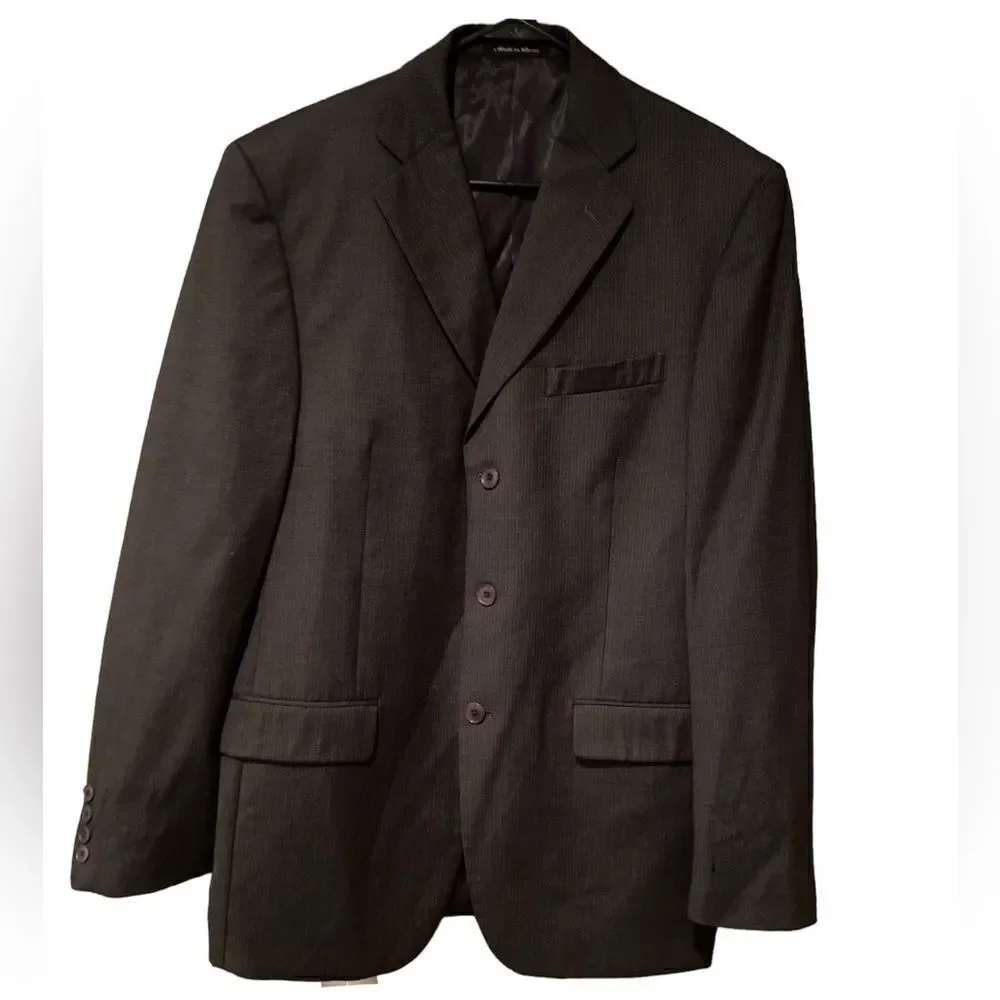 Murano Collezione 100% Wool  Coat Sports Jacket Size 42 Exclusive For Dillards